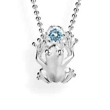 Frosch mit Topas Anhänger