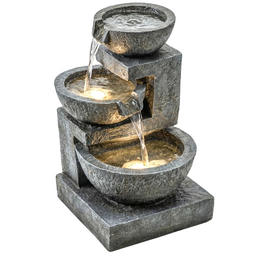 Solarbrunnen kaskadenbrunnen - solarbrunnen,