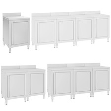 Gastro Schrank Arbeitsschrank Gastronomie Arbeitstisch Küche Tisch Edelstahl