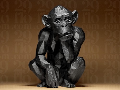 Geometric monkey moderne - –,