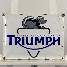 Triumph Emailschild - 40x30cm