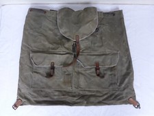 alter Rucksack Stoff Leder