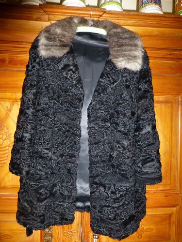 Persianerjacke schwarz mit - persianerjacke,,