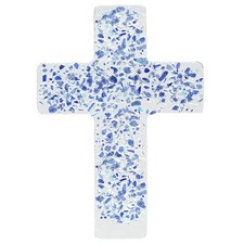 Glaskreuz 25cm aus fusing glas - 25cm,
