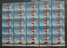 25 x Leuchtturm Roter Sand sk BRD Deutschland 2004 Mi-Nr. 2413 gestempelt