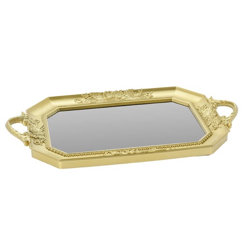 Spiegeltablett gold farbig - spiegeltablett, gold-farbig