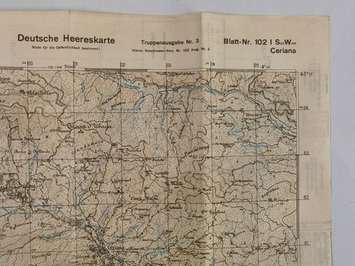 Deutsche heereskarte ceriana - deutsche,