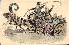 Künstler Ak Bin, mon vieux carcan, t'en aus une charge, Karikatur - 3345346