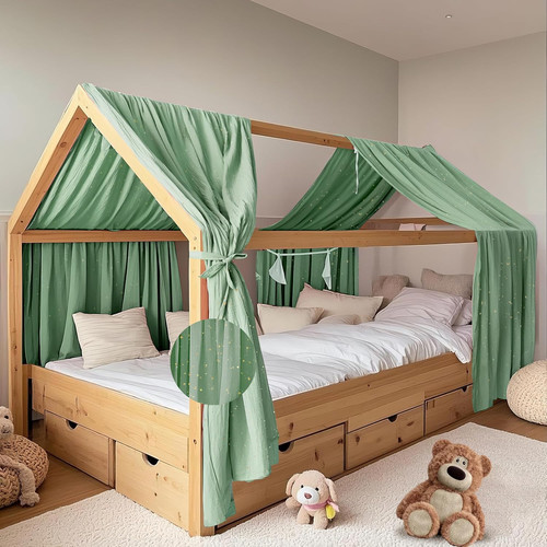 Hausbett himmel mit gold - mit,