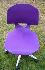 DREHSTUHL/ Bürostuhl verstellbar lila-weiß