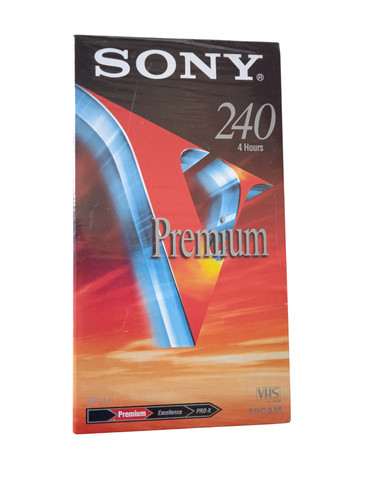 Sony premium 240 vhs video - premium,
