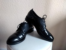Damen Geox Schuhe Oxford.Schwarz Leder Gr.36