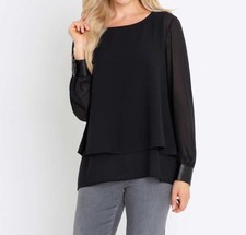 Bluse schwarz 34 Damen Bluse