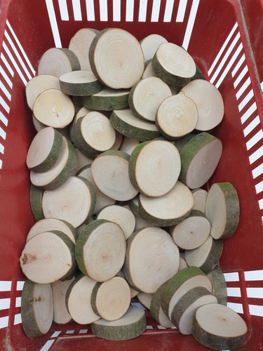 200 stück 7cm holzscheiben - stück,