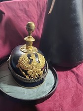 Pickelhaube Artillerie  Preußen Offizier 1A mit Koffer