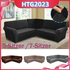 5 Sitzer / 7-Sitzer Velvet Sofabezug Ecksofa Sofabezug L Form Couch Überzüge