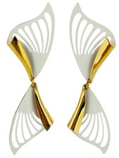 Dior Ohrclips Lang 7,5cm Gold