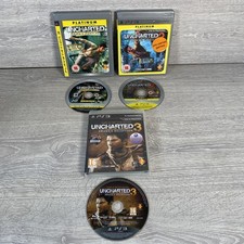 Uncharted Trilogy PlayStation 3 PS3 Spiele 1 2 & 3 Bundle - getestet und funktionsfähig GC