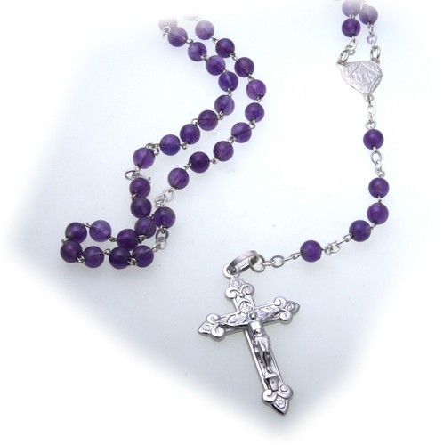 Halskette rosenkranz kreuz - halskette,