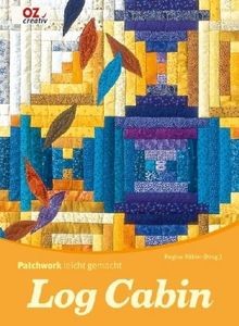 Log cabin patchwork - cabin:,