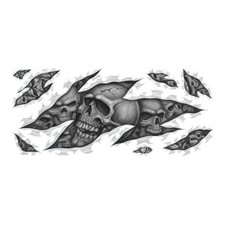 Aufkleber-Set Totenkopf