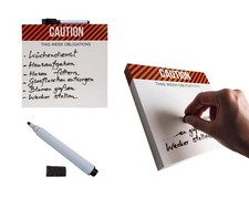 4er Set Memoboard mit Markern