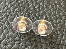 Neu DKNY Ohrringe Ohrstecker Glitzer gold
