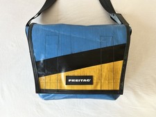 Freitag Umhängetasche F14 Dexter Messenger Unisex G5.1 (Blau/Gelb/Schwarz)