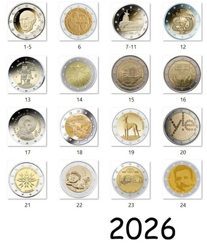 Euro 2026 gedenkmünze - 2026,