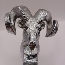 Vintage Dodge Ram Kühlerfigur Widderkopf verchromt Pick-Up Chrystler