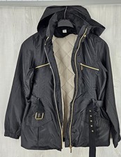  ZARA Kids Jacke 2 in 1 Mädchen Jacke Outdoorjacke Windjacke 152 schwarz-gold 