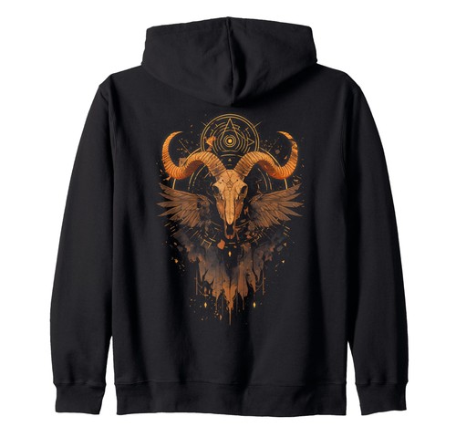 Gothic kapuzenjacke baphomet - gothic,