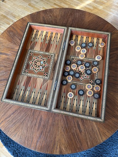 Holz backgammon schach brett - holz,