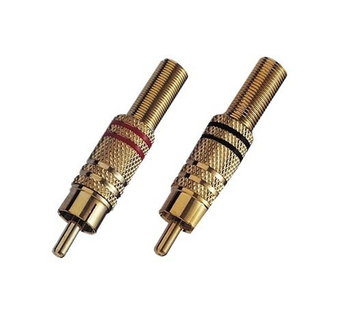 Cinch stecker mit - 2x,