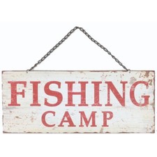 Blechschild - Fishing Camp -