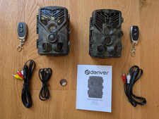 2x Wildkamera Überwachungskamera Denver WCT-9000WLAN IP65 IR-LED-Licht