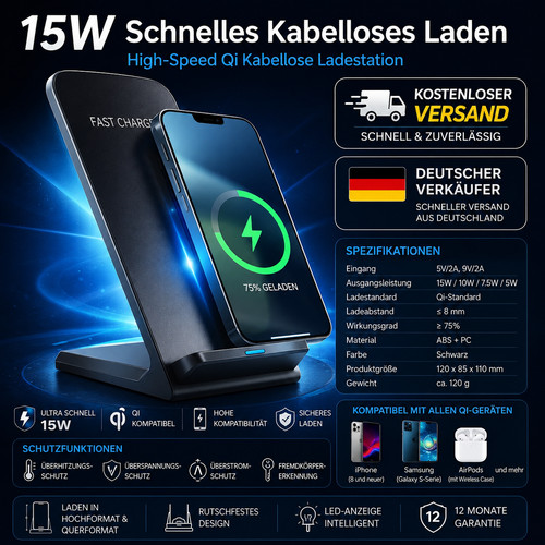 Kabellose schnellladestation - kabellose,