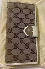 Gucci GG Canvas Portemonnaie Beige Vintage Original