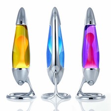 Mathmos Neo Tisch Lavalampe für Kinder und Erwachsene: Silber