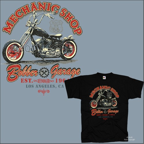 Biker shirt custom chopper - biker,