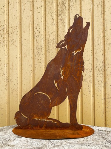 Wolf heulend 75x48cm - , auf