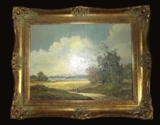 Ölgemälde "auf dem Heimweg"