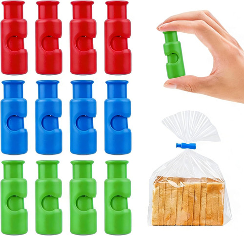 Lebensmittelverschlussclips - , 12