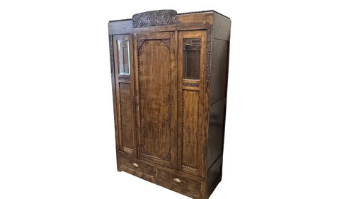 Antik art deco kleiderschrank - art,
