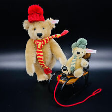 STEIFF Bär Teddy WEIHNACHTSSCHLITTEN SET | 037979 | KF | GESCHENKIDEE