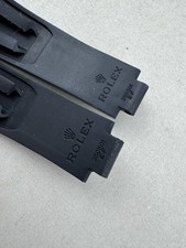 Rolex Daytona Oysterflex 20mm Rare Black Rubber Original Strap Ref 350501 EF