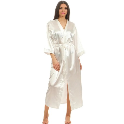 Kimono morgenmantel satin - morgenmantel,