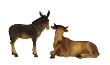 Krippenfiguren Ochs und Esel