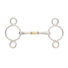 % Stübben  Gebiss 2480 3-Ring Trense 16mm SWEET Kupfer Mittelstück -HSS  %