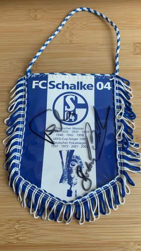 Schalke wimpel handsigniert - 04,